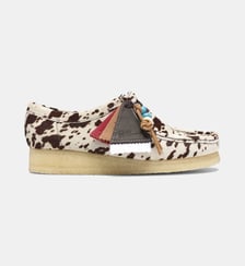 Derbies Wallabee en cuir impmé vache Clarks