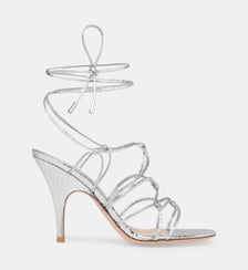 Sandales Teti 95 cuir métallisé  Gianvito Rossi