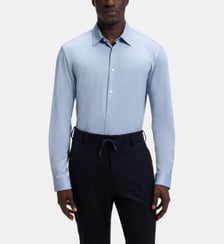 Chemise slim en tissu stretch performant structuré BOSS