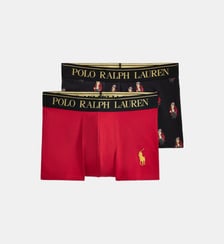 Lot de 2 boxers en coton stretch signature Polo Ralph Lauren