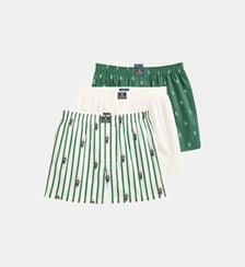 Lot de trois caleçons en coton signature Polo Ralph Lauren