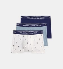 Lot de 3 boxers classiques coton stretch signature Polo Ralph Lauren