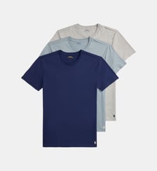 Lot de 3 t-shirts cintrés à col rond Polo Ralph Lauren