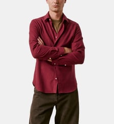Chemise Auguste en flanelle de coton Figaret