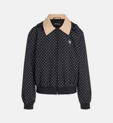Blouson Ikon Polka Dot à capuche Karl Lagerfeld