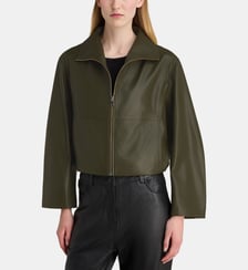 Blouson Etienne cuir lisse souple Nour Hammour
