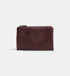 Portefeuille Prun cuir Mila Louise