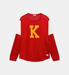 T-shirt bicolore manches longues monogramme Kenzo