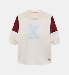T-shirt ample bicolore broderie K Kenzo