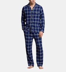 Pyjama long en flanelle de coton Polo Ralph Lauren