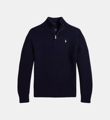Pull demi-zippé en coton signature Polo Ralph Lauren