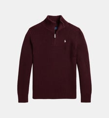 Pull demi-zippé en coton signature Polo Ralph Lauren
