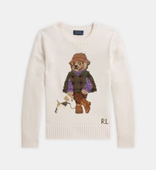 Pull Polo Bear droit en coton à col rond Polo Ralph Lauren