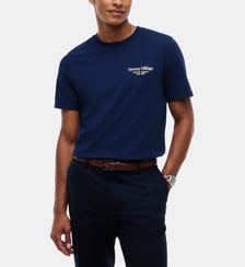 T-shirt droit coton signature Tommy Hilfiger