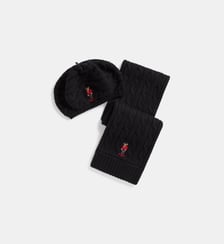 Bonnet et écharpe Polo Bear en coton Polo Ralph Lauren