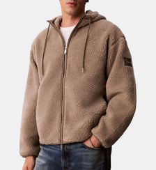 Sweat zippé à col montant Calvin Klein