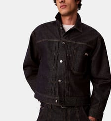 Veste courte droite en denim Calvin Klein