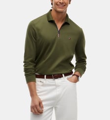 Polo zippé à manches longues Tommy Hilfiger