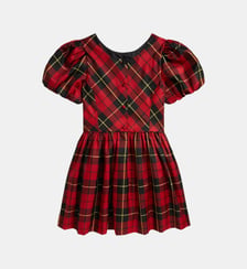Robe patineuse à manches ballon Polo Ralph Lauren