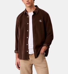 Chemise droite en velours côtelé Calvin Klein
