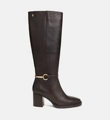 Bottes à talon en cuir Tommy Hilfiger