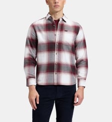 Chemise droite en coton à carreaux Lee