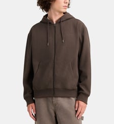Sweat droit zippé capuche signature velours côtelé Element