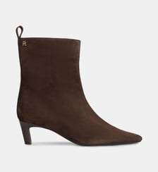 Bottines en suède à talon Tommy Hilfiger