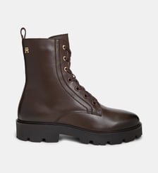 Boots à lacets studs cuir Tommy Hilfiger