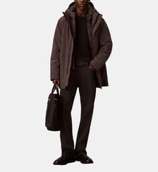 Parka courte à plastron Calvin Klein