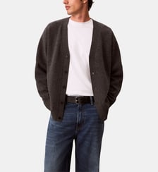 Cardigan en laine d'agneau mélangée Calvin Klein