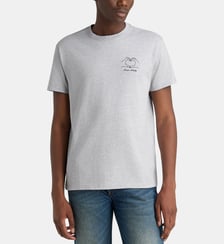 T-shirt droit Popincourt Heart coton bio Maison Labiche