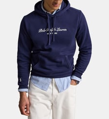Sweat à capuche droit imprimé signature en coton mélangé Polo Ralph Lauren