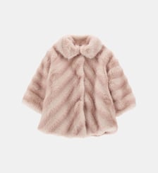 Manteau peluche effet fourrure Monnalisa