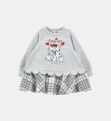 Robe sweat-shirt Puppy Love Monnalisa