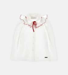 Chemise à collerette amovible Gorgera Monnalisa