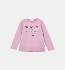 T-shirt à noeud Monnalisa