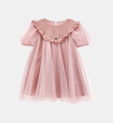 Robe en tulle à volants Monnalisa