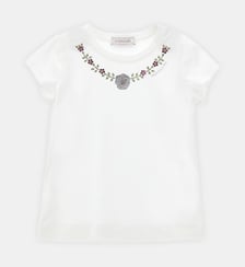 T-shirt à strass Monnalisa