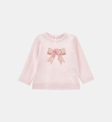 T-shirt Bow and Rose Monnalisa