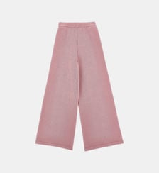 Pantalon droit en maille logo Monnalisa