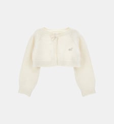 Gilet à noeud en strass Monnalisa