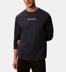 T-shirt de pyjama coton manches longues Calvin Klein