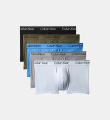 Lot de 5 boxers nylon stretch signature Calvin Klein