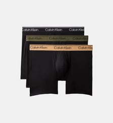 Lot de 3 boxers nylon stretch signature Calvin Klein
