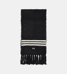 Echarpe moelleuse rayures et signature Y-3