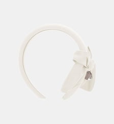 Bandeau à noeud en satin OP Monnalisa