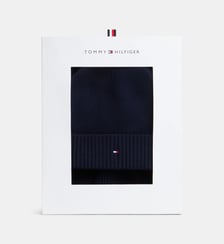Coffret bonnet et écharpe drapeau Tommy Hilfiger