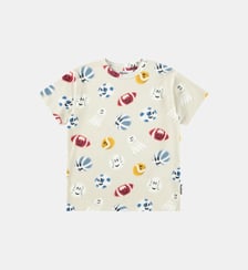T-shirt droit coton organique imprimé fantaisie Molo