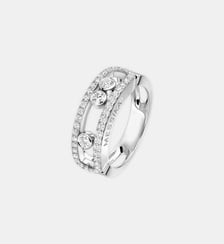 Bague diamant en or blanc pavée Messika